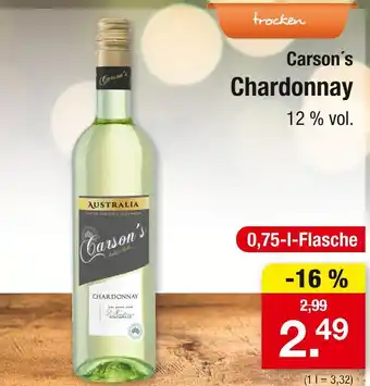 Zimmermann Carson's chardonnay Angebot