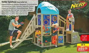 Zimmermann Nerf kletter spielhaus base battle fort Angebot