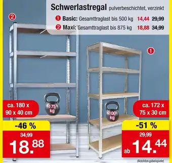 Zimmermann Schwerlastregal basic Angebot