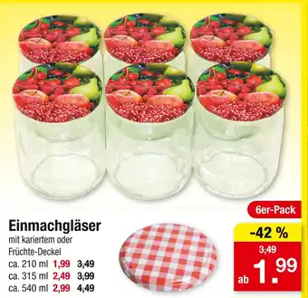 Zimmermann Einmachgläser Angebot