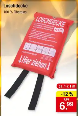 Zimmermann Löschdecke Angebot