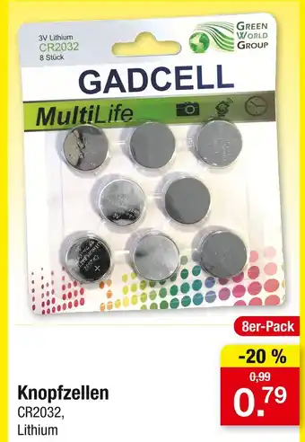 Zimmermann Gadcell knopfzellen cr2032 Angebot