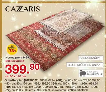 Möbelzentrum Pforzheim Cazaris orientteppich ca. 80 x 120 cm Angebot