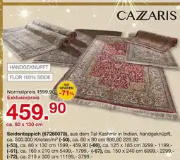 Möbelzentrum Pforzheim Cazzaris seidenteppich ca. 80 x 130 cm Angebot
