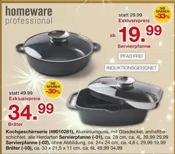 Möbelzentrum Pforzheim Homeware professional servierpfanne ca. 24x24 cm Angebot
