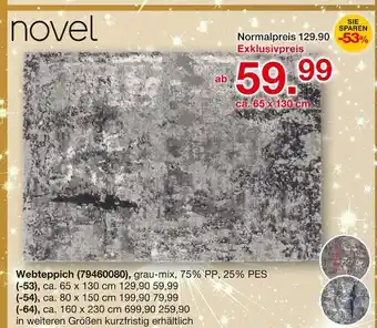 Möbelzentrum Pforzheim Novel webteppich ca. 65 x 130 cm Angebot
