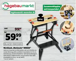 Hagebau Black+decker werkbank „workmate wm550“ Angebot