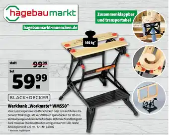 Hagebau Black+decker werkbank „workmate wm550“ Angebot