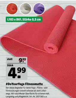 Hagebau doyouryoga fitnessmatte Angebot