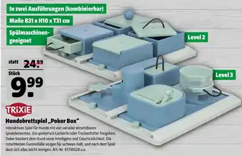 Hagebau Trixie hundebrettspiel 'poker box' Angebot