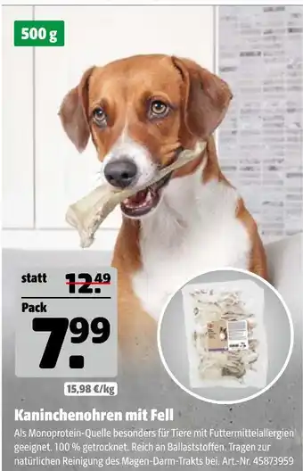 Hagebau Kaninchenohren mit fell Angebot