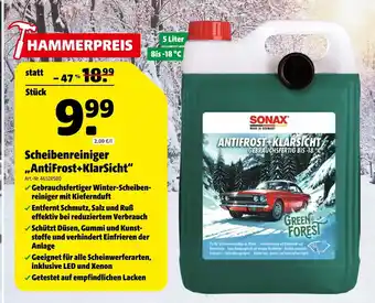 Hagebau Sonax scheibenreiniger „antifrost+klarsicht“ Angebot