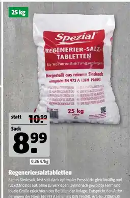 Hagebau Spezial regeneriersalztabletten Angebot