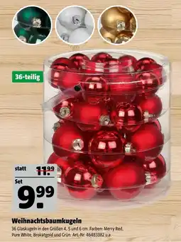Hagebau Weihnachtsbaumkugeln Angebot