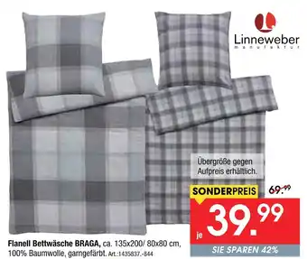 Zurbrüggen Linneweber flanell bettwäsche braga Angebot
