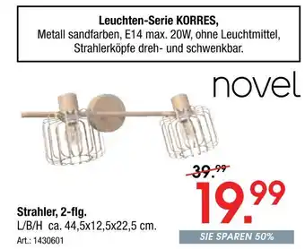 Zurbrüggen Novel strahler, 2-flg Angebot