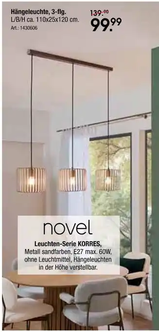 Zurbrüggen Novel hängeleuchte, 3-flg Angebot