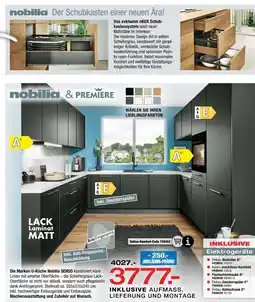 Ostermann Nobilia die marken u-küche nobilia senso Angebot