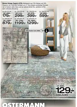 Ostermann Marken vintage-teppich lotus ca. 80x150 cm Angebot