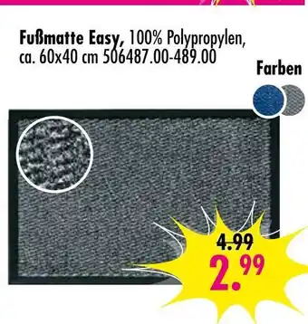 Möbel Boss Fußmatte easy Angebot