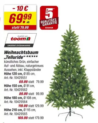 toom Baumarkt Toom weihnachtsbaum 'telluride' Angebot
