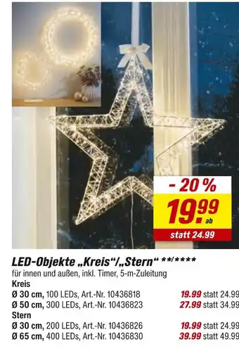 toom Baumarkt Led-objekte „kreis“ ø 30 cm Angebot