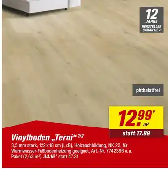 toom Baumarkt Vinylboden terni Angebot