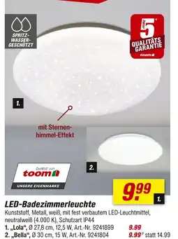 toom Baumarkt Toom led-badezimmerleuchte lola Angebot
