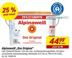 toom Baumarkt Alpinaweiß das original Angebot