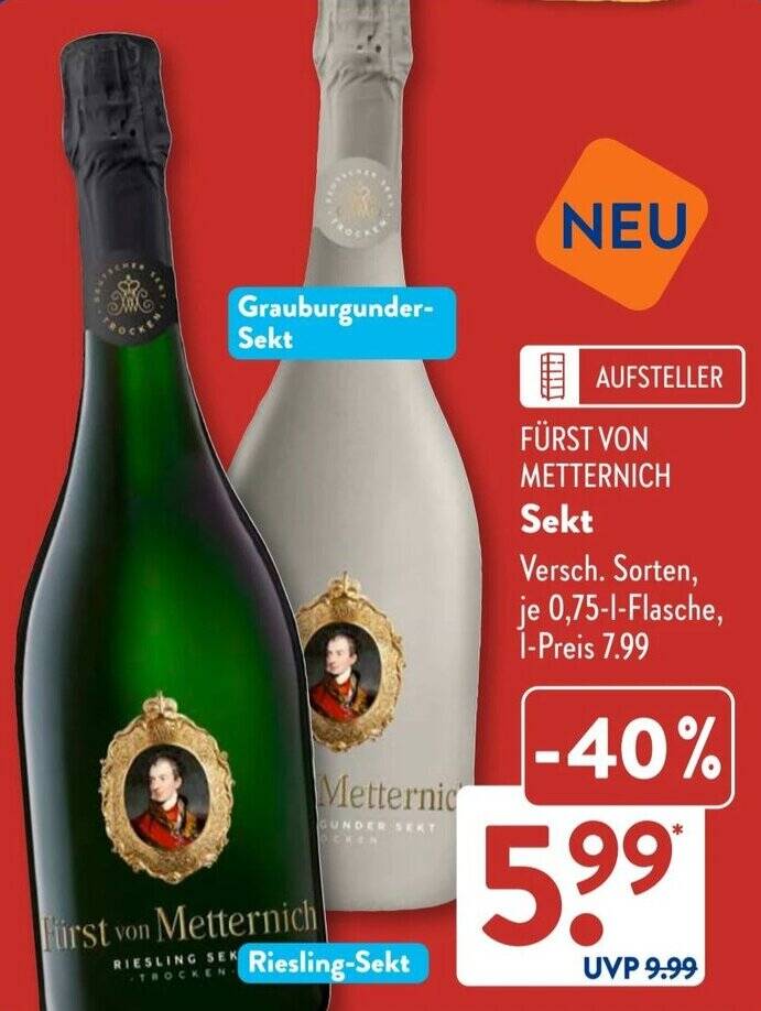 Furst Von Metternich Sektglaser