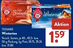 Aldi Süd TEEKANNE Wintertee Angebot