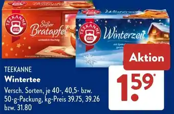 Aldi Süd TEEKANNE Wintertee Angebot