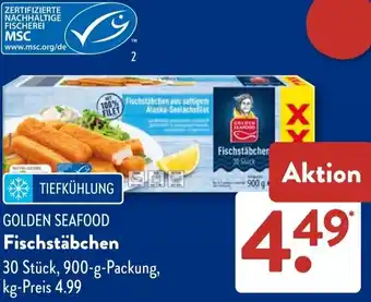 Aldi Süd GOLDEN SEAFOOD Fischstäbchen Angebot