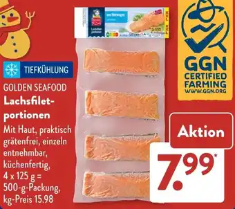 Aldi Süd GOLDEN SEAFOOD Lachsfiletportionen Angebot