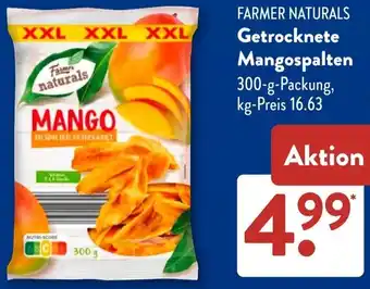 Aldi Süd FARMER NATURALS Getrocknete Mangospalten Angebot