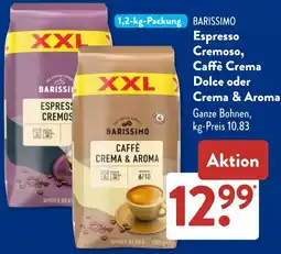 Aldi Süd BARISSIMO Espresso Cremoso, Caffè Crema Dolce oder Crema & Aroma Angebot