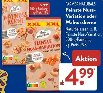 Aldi Süd FARMER NATURALS Feinste Nuss Variation oder Walnusskerne Angebot