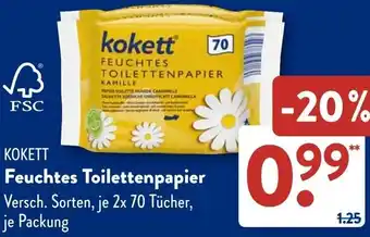 Aldi Süd KOKETT Feuchtes Toilettenpapier Angebot