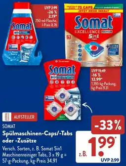 Aldi Süd SOMAT Spülmaschinen-Caps/-Tabs oder Zusätze Angebot