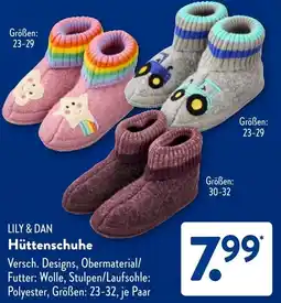 Aldi Süd LILY & DAN Hüttenschuhe Angebot