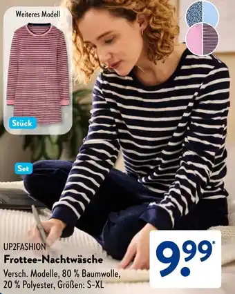Aldi Süd UP2FASHION Frottee-Nachtwäsche Angebot