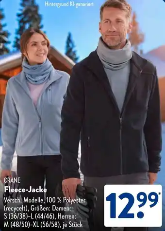 Aldi Süd CRANE Fleece-Jacke Angebot