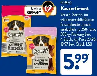 Aldi Süd ROMEO Kausortiment Angebot