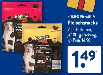 Aldi Süd ROMEO PREMIUM Fleischsnacks Angebot