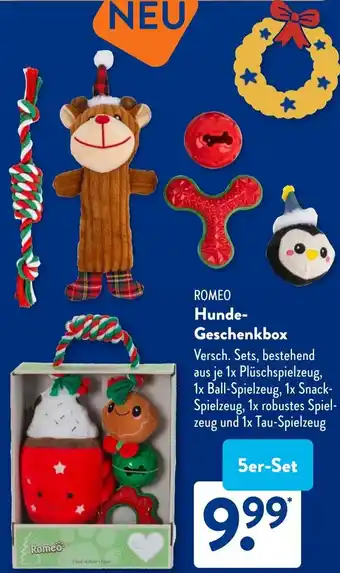 Aldi Süd ROMEO Hunde Geschenkbox Angebot