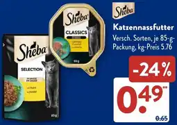 Aldi Süd Sheba Katzennassfutter Angebot