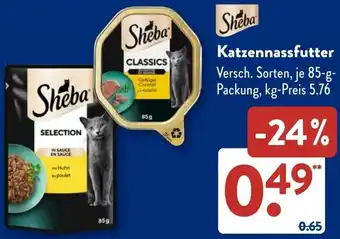 Aldi Süd Sheba Katzennassfutter Angebot