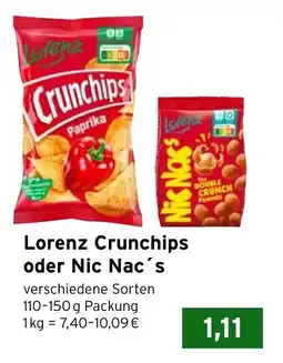 CAP Markt Lorenz Crunchips oder Nic Nac's Angebot