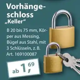 Sonderpreis Baumarkt Vorhängeschloss ,,Keller" Angebot