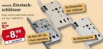 Sonderpreis Baumarkt versch. Einsteckschlösser Angebot